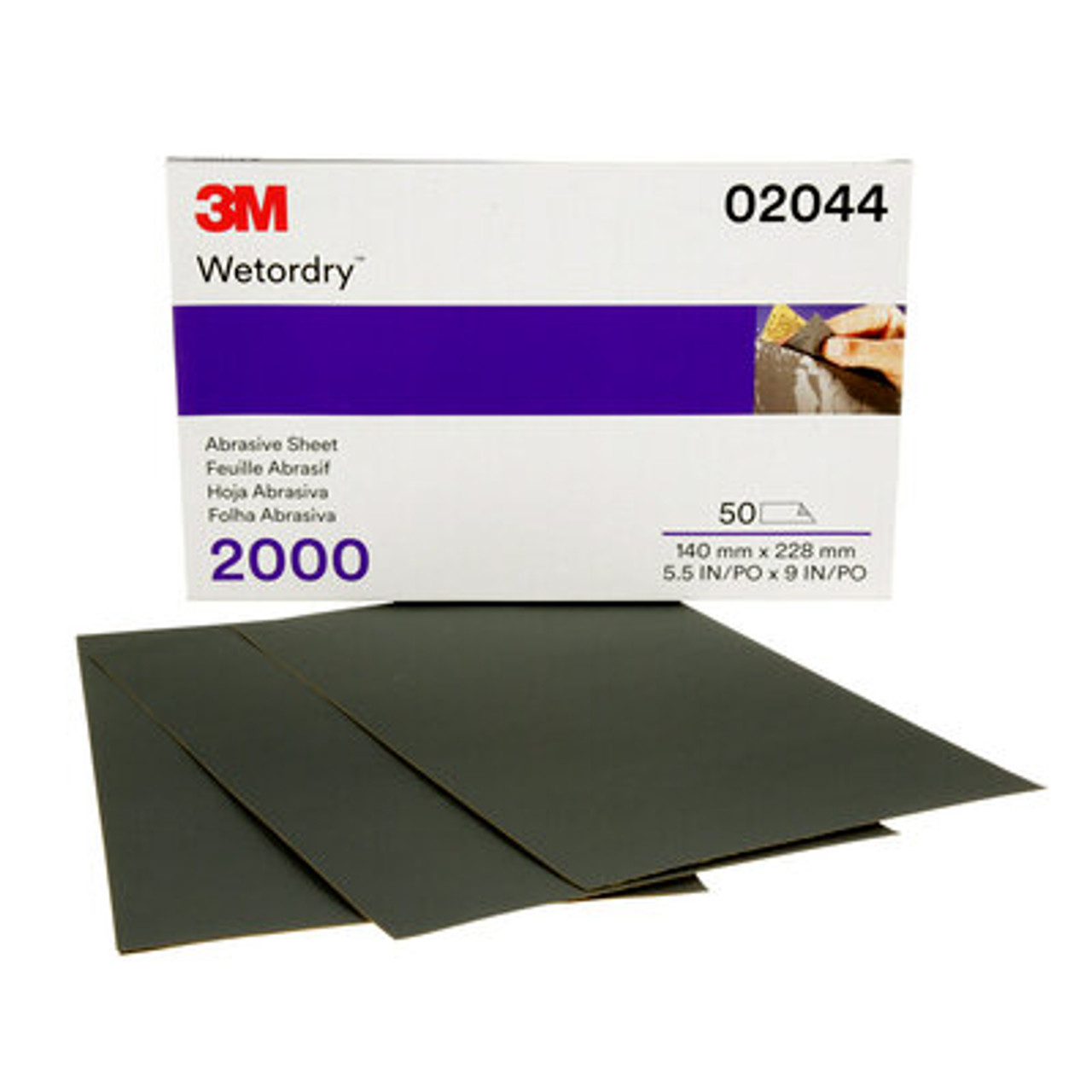 3M Coli Abrazive pentru slefuire manuala umeda/uscata, P2000